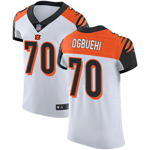 Nike Bengals #70 Cedric Ogbuehi White Men's Stitched NFL Vapor Untouchable Elite Jersey